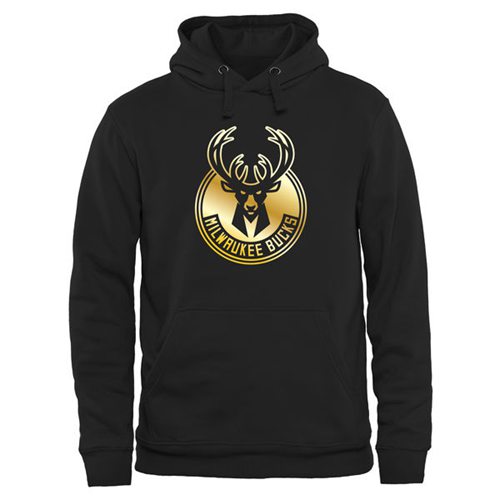 Milwaukee Bucks Gold Collection Pullover Black Hoodie